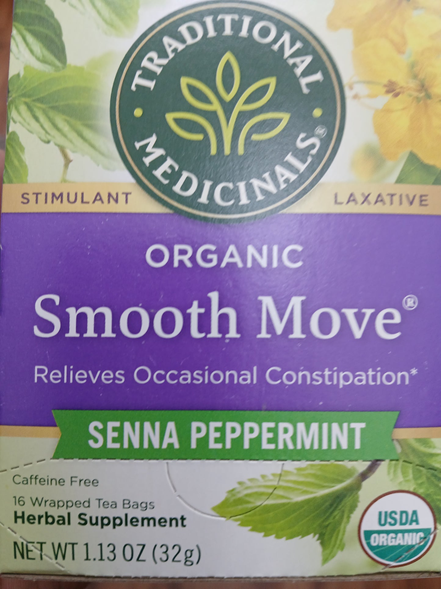 smooth move stimulant laxative senna and peppermint